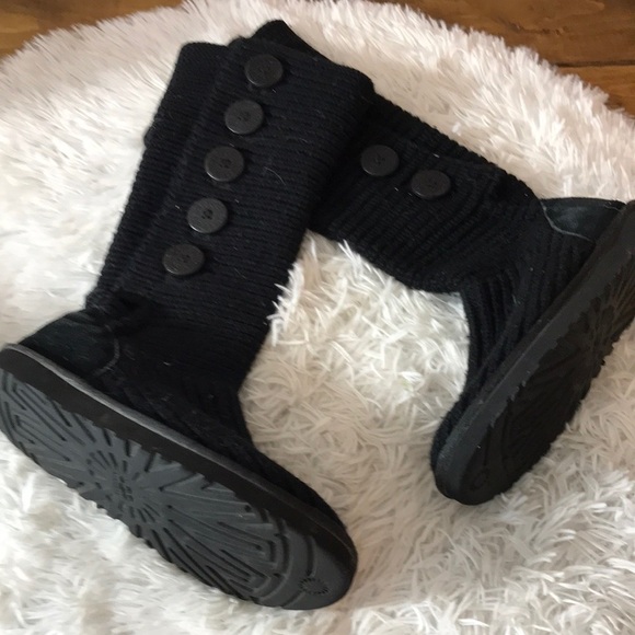 UGG Classic Carey Sweater Knot Boots - Picture 1 of 10